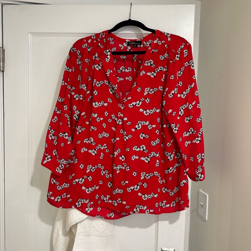 Red Poppy Blouse